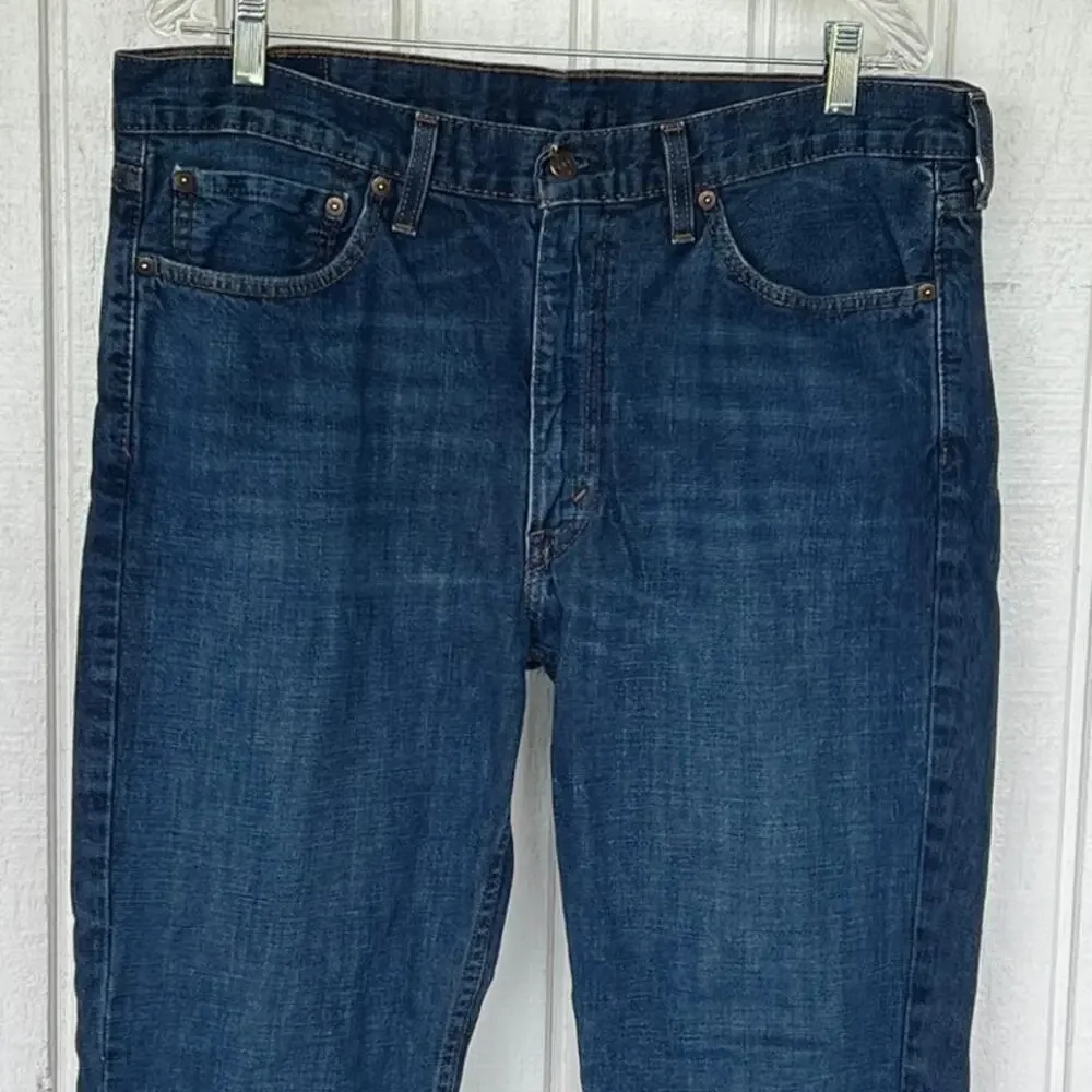 Levi’s 514 men’s 36/30 dark blue 2020 Mexico Zip fly 5 pocket excellent cond.